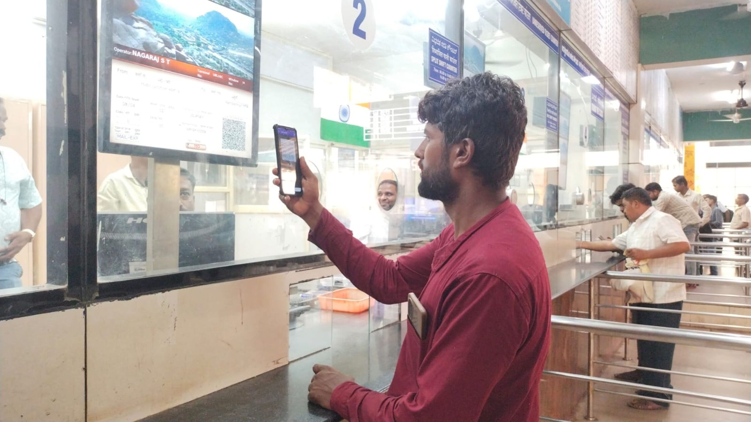 QR code payment facility for general ticket purchase at counters