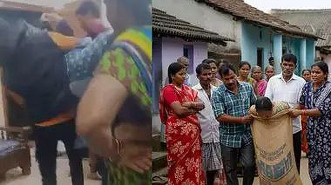 दामाद के घर से युवती को बोरे में भरकर उठा लाए अभिभावक