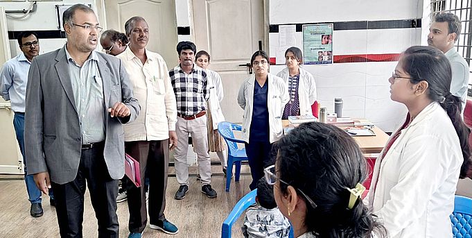 न्यायाधीश ने किया रिम्स का औचक निरीक्षण