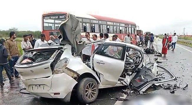 भयानक दुर्घटना, तीन की मौत