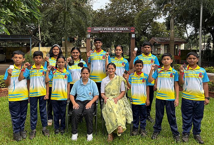 आर्मी पब्लिक स्कूल ने जीते 12 पदक