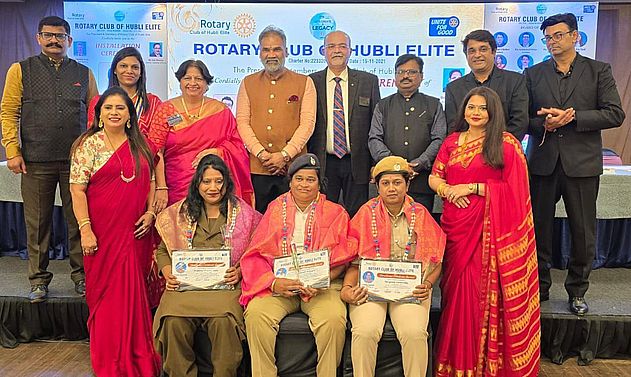 रोटरी क्लब ऑफ हुब्बल्ली एलाइट की सामाजिक सेवा सराहनीय