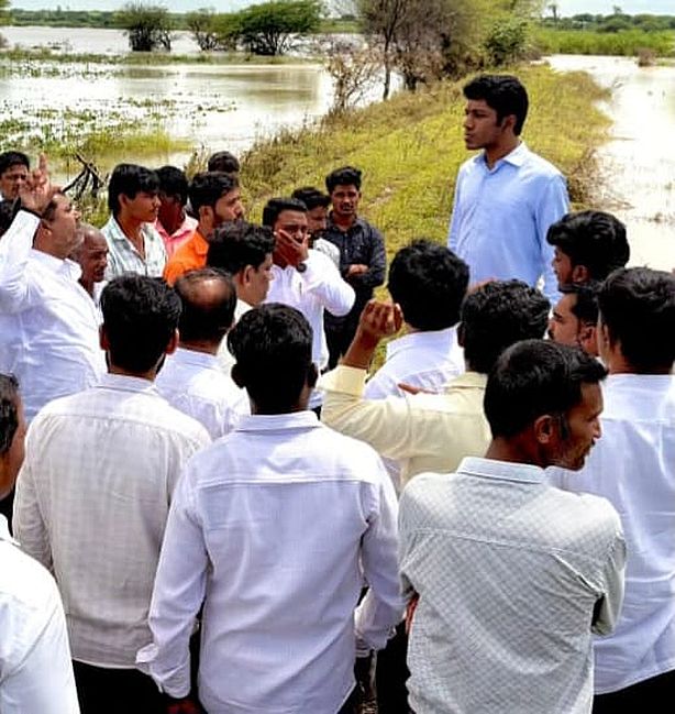 सांसद सागर खंड्रे ने बाढ़ प्रभावित गांवों का किया दौरा