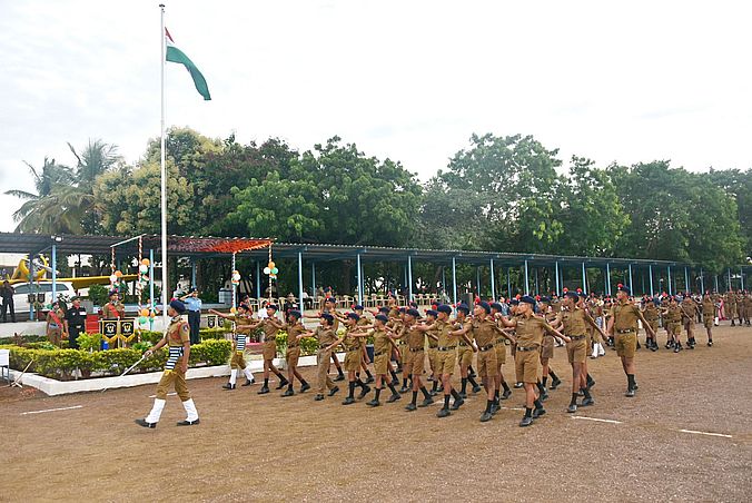 सैनिक स्कूल में स्वतंत्रता दिवस समारोह