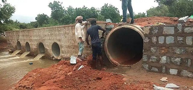 यलबुर्गा में छोटे पुल की मरम्मत कार्य तेज