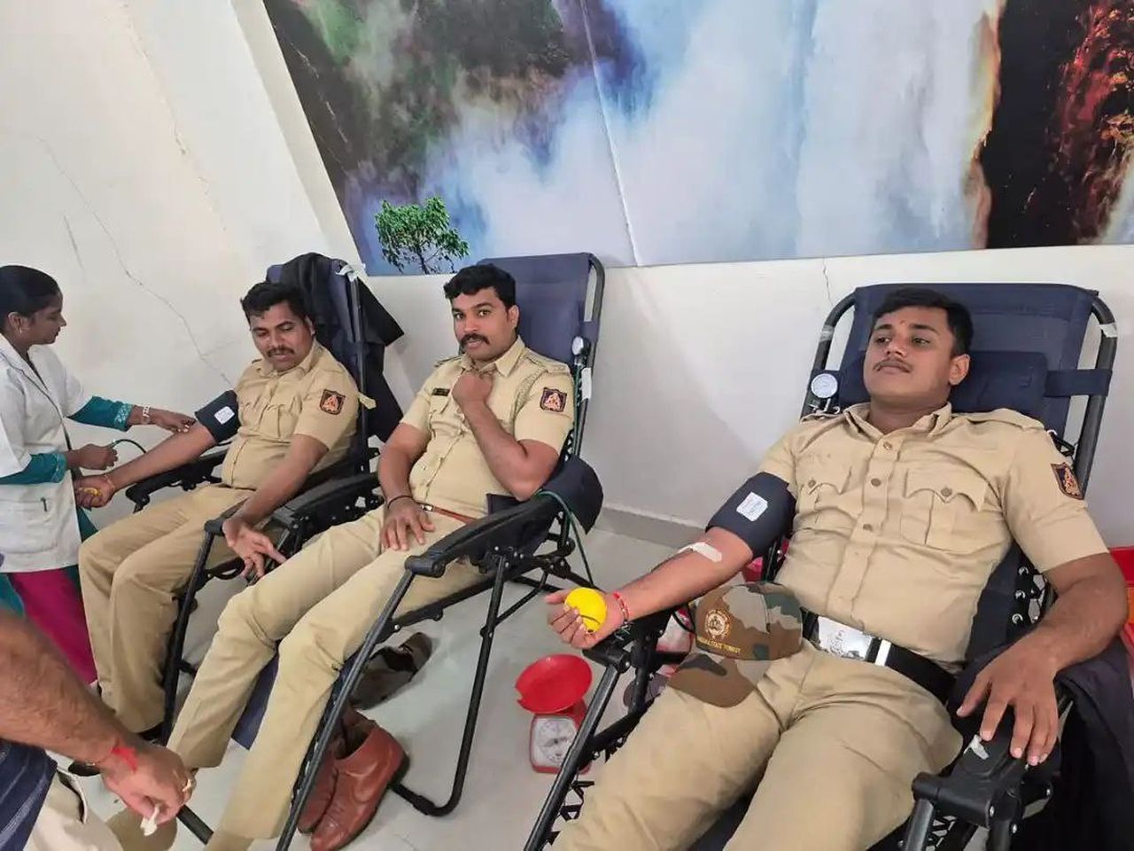 वन्यजीव सप्ताह के अवसर पर 66 कर्मचारियों ने किया रक्तदान