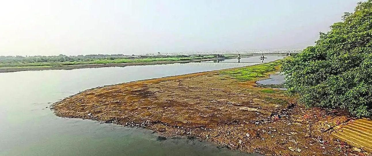 कूडलसंगम में घटता नदी जलस्तर