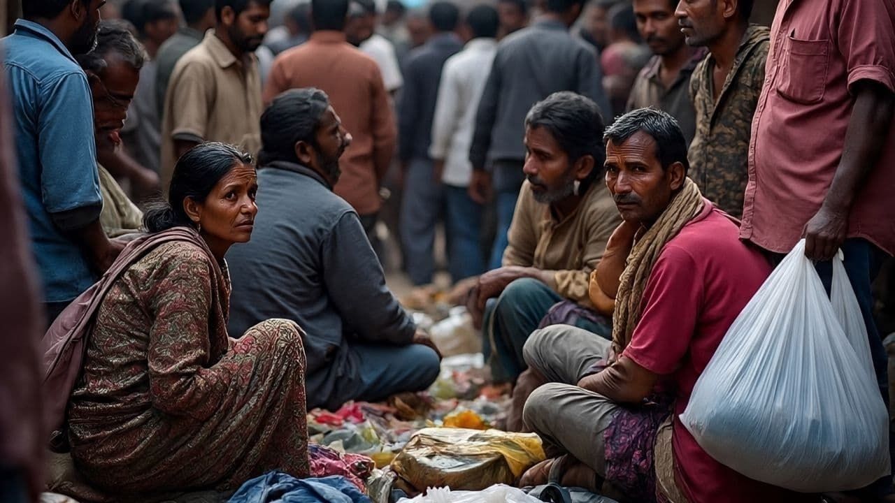 भारत में 25 लाख लोग गरीबी की ओर