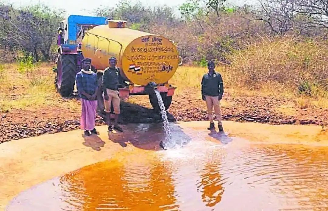 भीषण गर्मी में वन्यजीवों को राहत: कृतिम जलकुंड बने सहारा