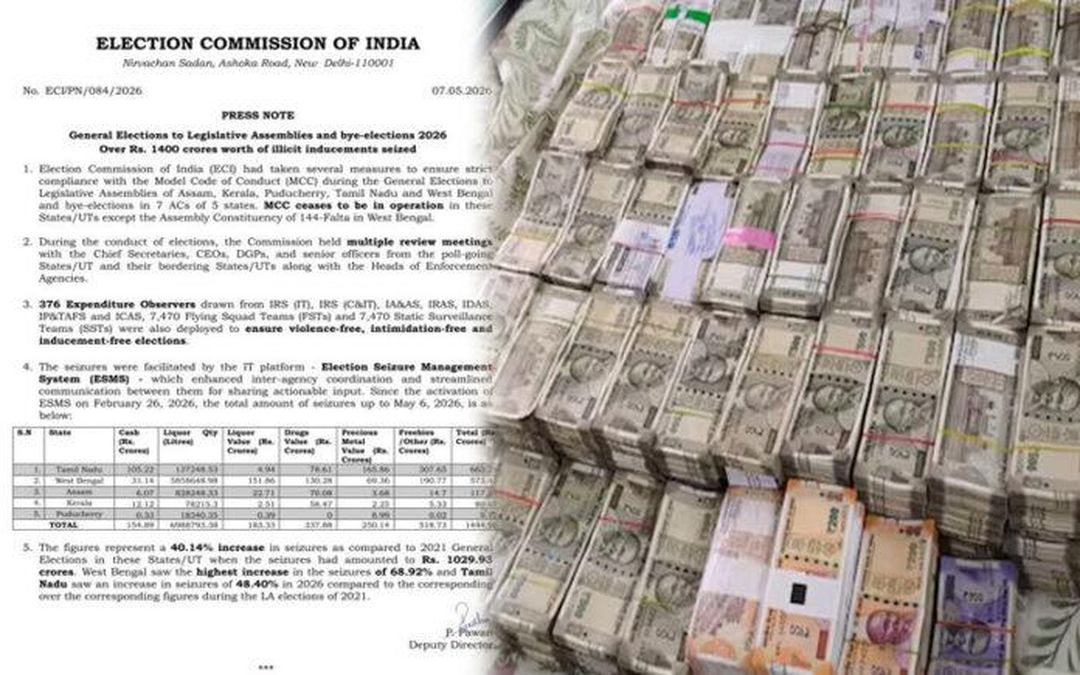 चुनाव में काले धन पर सबसे बड़ी कार्रवाई