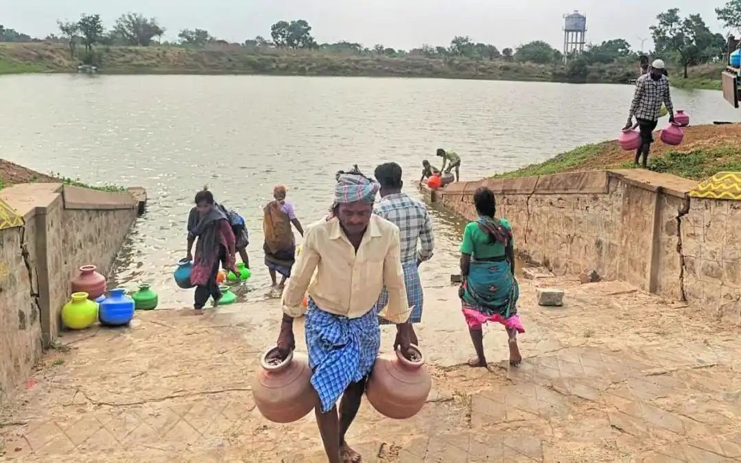 नागनूर गांव में गहराया पेयजल संकट