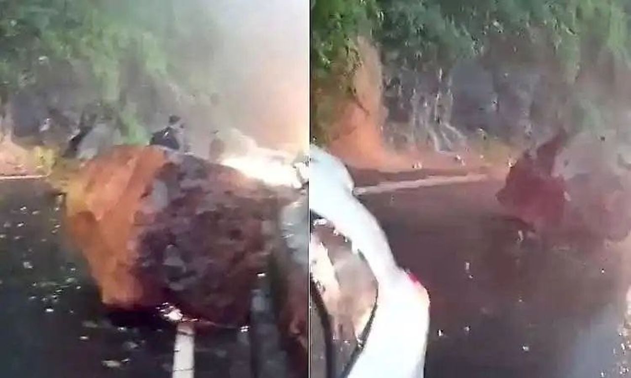 अंबोली घाट में भूस्खलन, बड़ा हादसा टला
