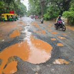 सामान्य बारिश में ही बेलगावी की सडक़ें बनीं बदहाल