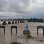 उफान पर तुंगभद्रा, तुंगा आरती घाट जलमग्न