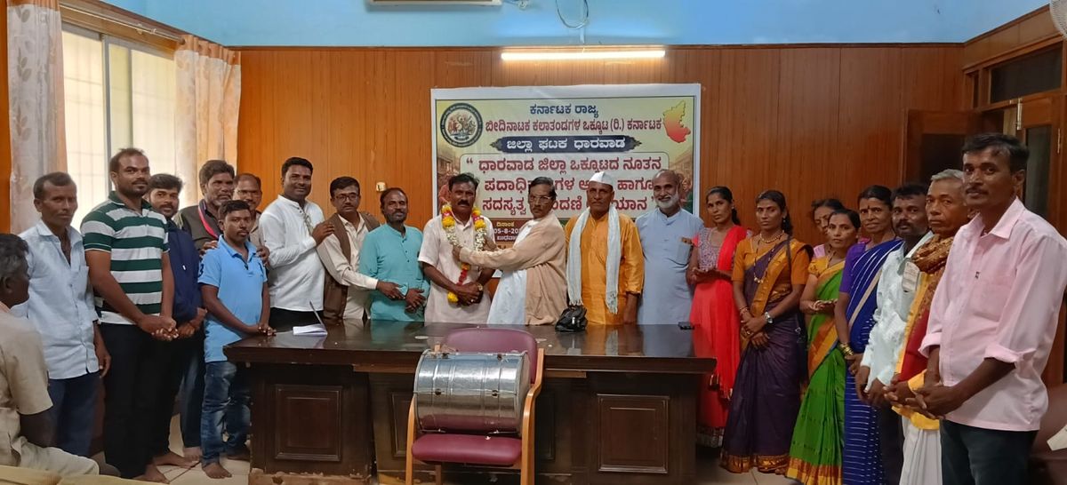 धारवाड़ जिला स्ट्रीट थिएटर संघ के अध्यक्ष बने महांतेश एन. डोल्लिन