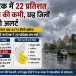 कर्नाटक में 22 प्रतिशत बारिश की कमी, छह जिलों में येलो अलर्ट