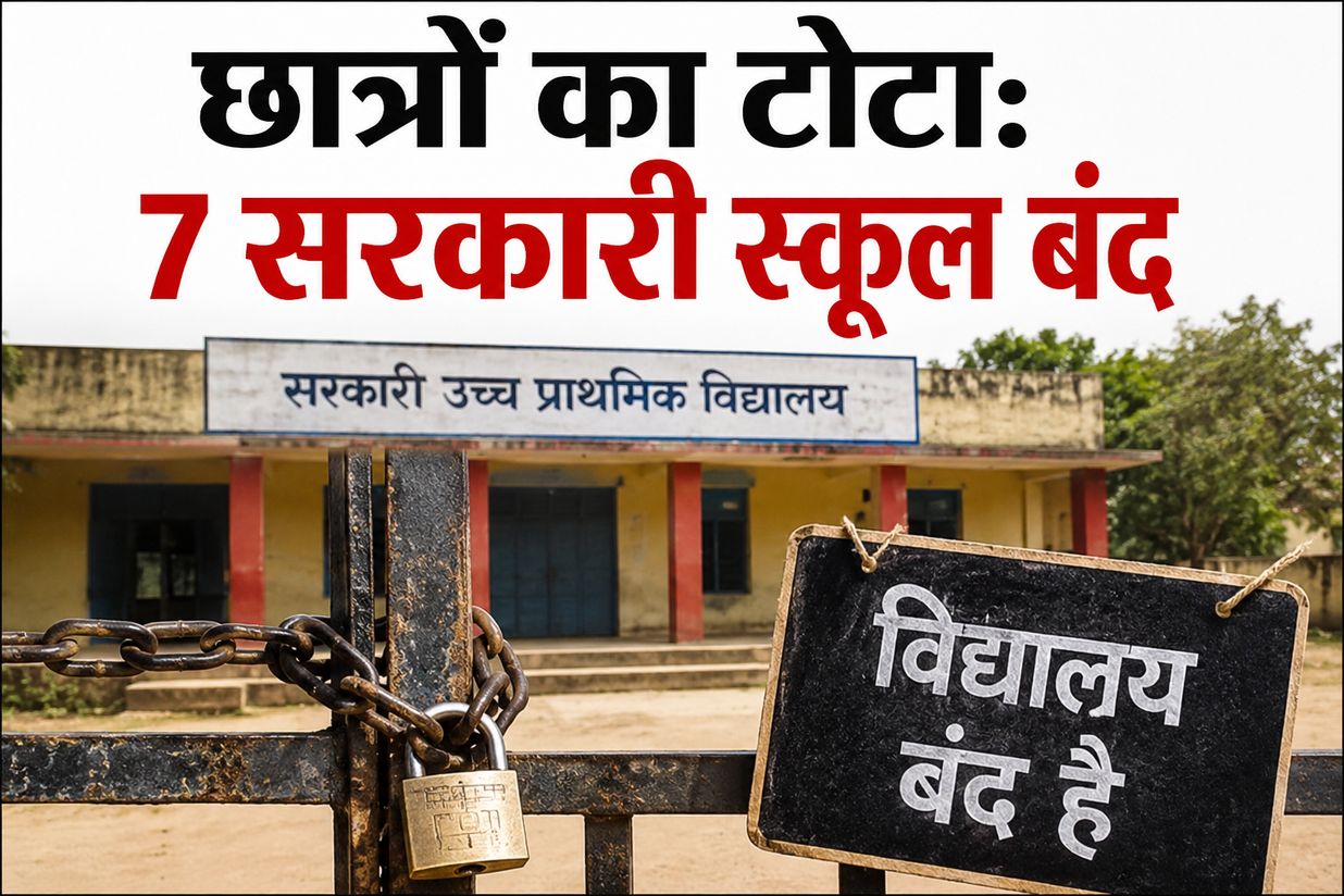 छात्रों का टोटा: 7 सरकारी स्कूल बंद