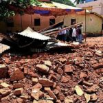 बालिका विद्यालय में तोड़फोड़, कमरा ढहाया