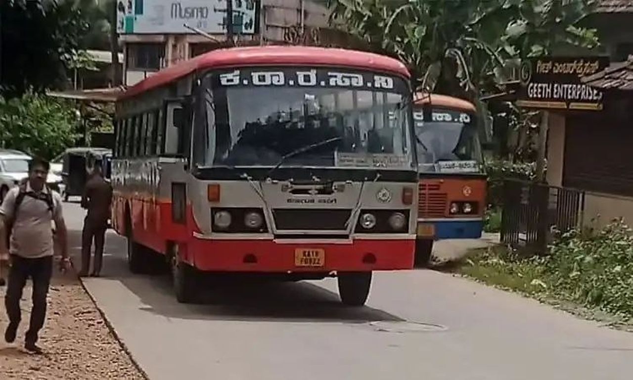 कंकनाडी में केएसआरटीसी बस खराब, यातायात प्रभावित