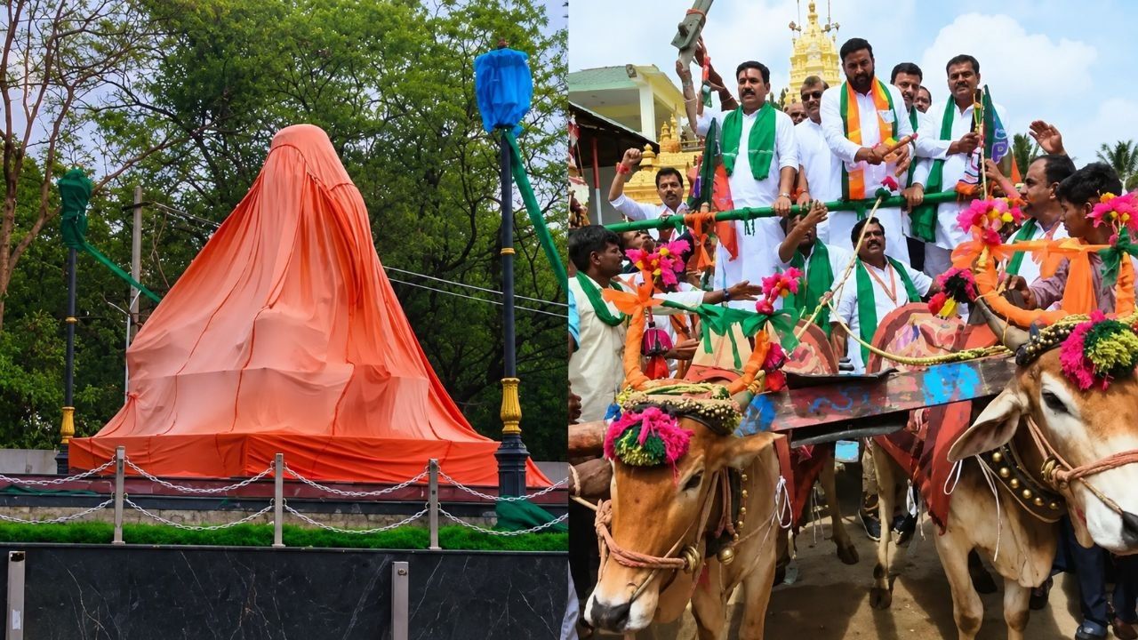 विचारधारा की टक्कर के बीच वाल्मीकि प्रतिमा का अनावरण