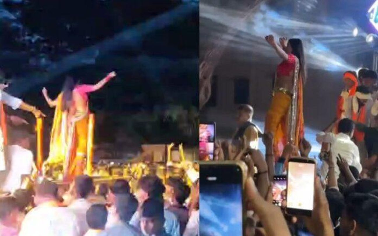 गणेश विसर्जन जुलूस में अश्लील नृत्य का आरोप