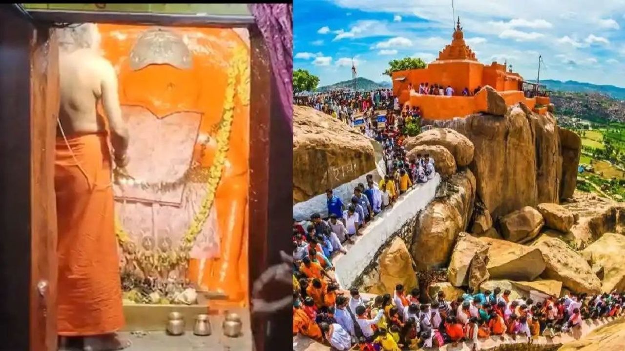 अंजनाद्रि मंदिर पर कब्जे को लेकर टकराव, विद्यादास बाबा के लगाए ताले तोड़े
