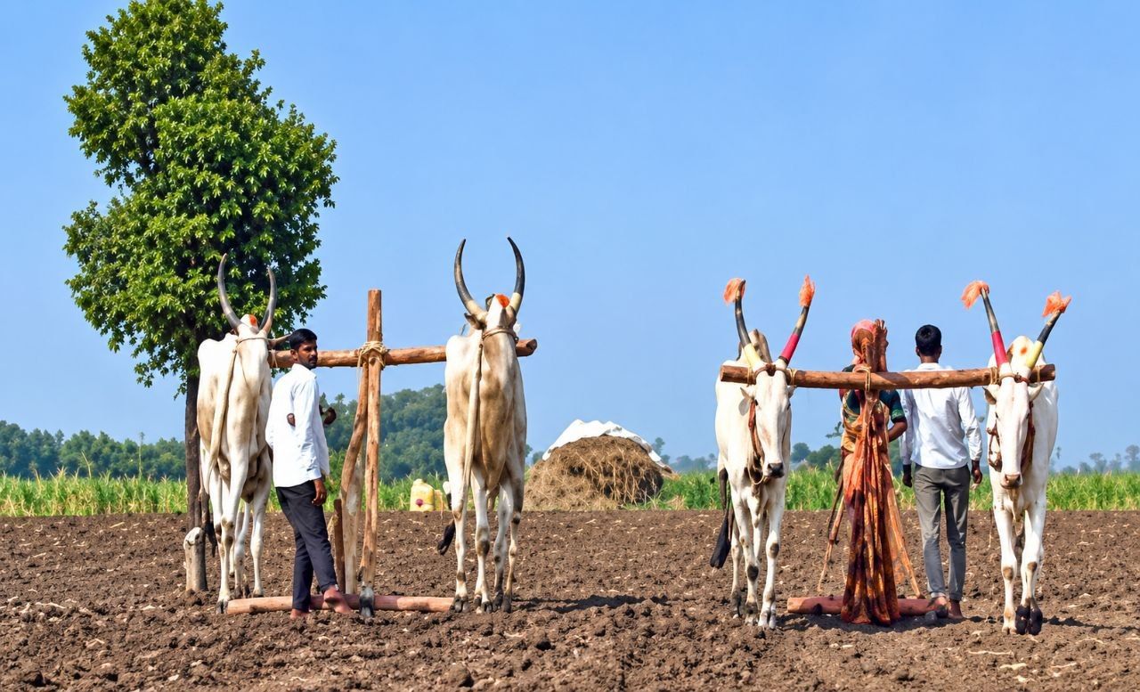 बैलगाड़ी नहीं, बैलों ने रचा कमाल: 10 घंटे में 20 एकड़ बुवाई