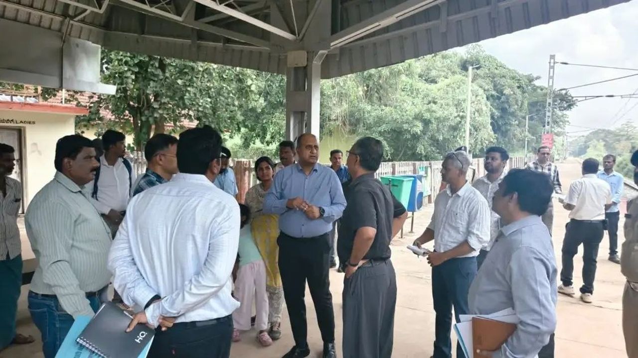 डीआरएम ने शिवमोग्गा-तालगुप्पा रेलमार्ग का किया निरीक्षण